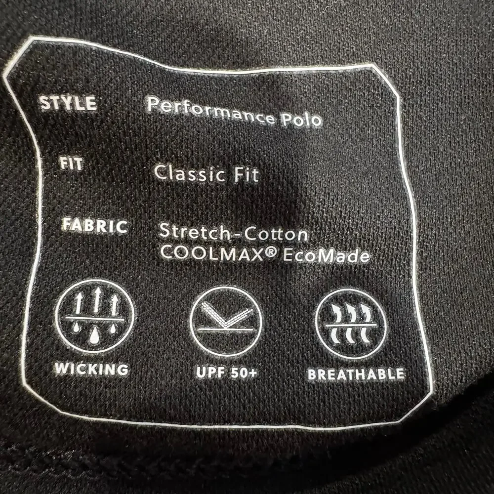 J.Crew Long Sleeve Performance Polo Black L